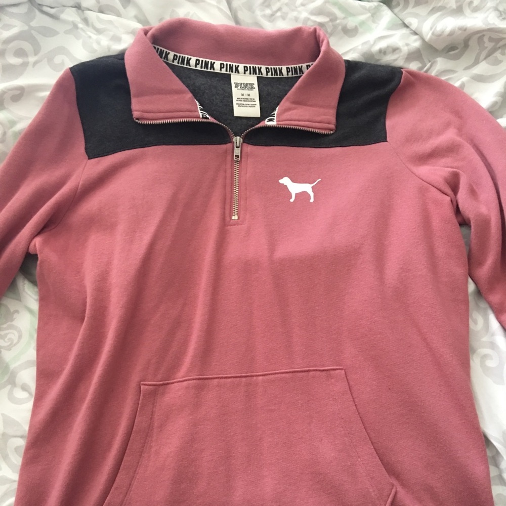 Victoria’s Secret PINK quarter half-zip sweater